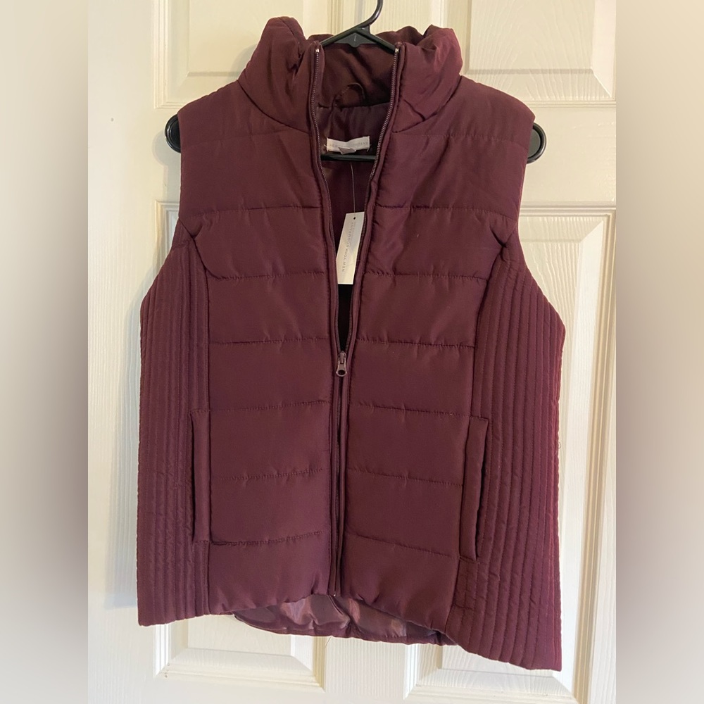 Burgundy New York & Co Vest -new with tags!